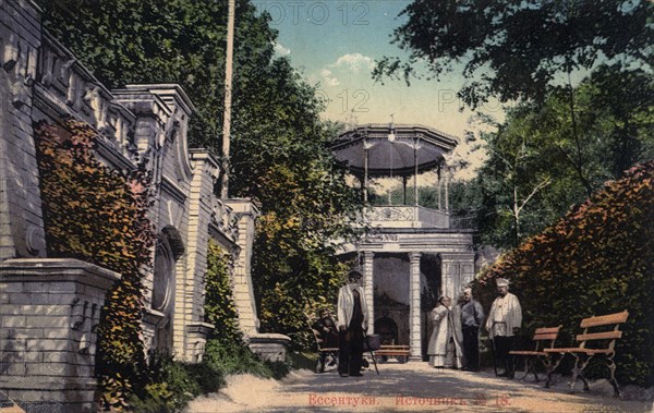 Mineral water spring no 18, Yessentuki, Russia, 1900s.  Artist: Anon