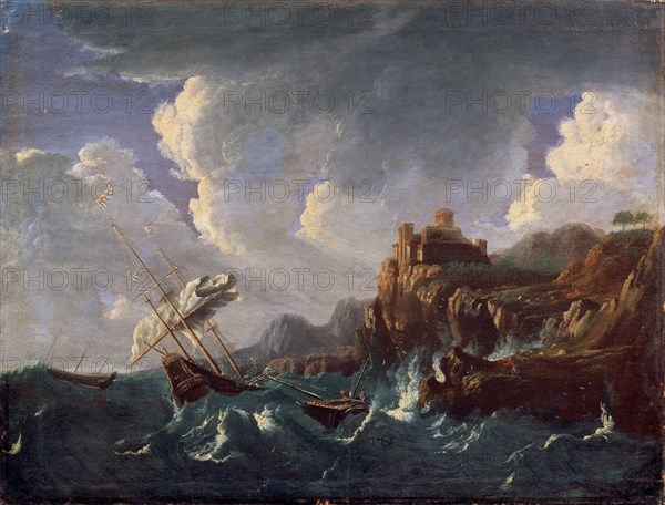 'Stormy Sea', 17th century.  Artist: Pieter Mulier the younger