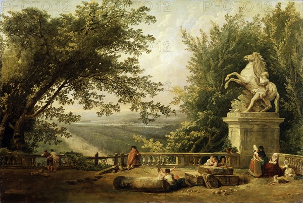 'Terrace Ruin in a Park', c1780.  Artist: Hubert Robert