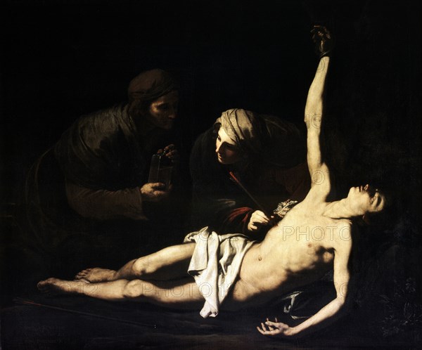 'The Saints Sebastian, Irene and Lucia', 1628. Artist: Jusepe de Ribera