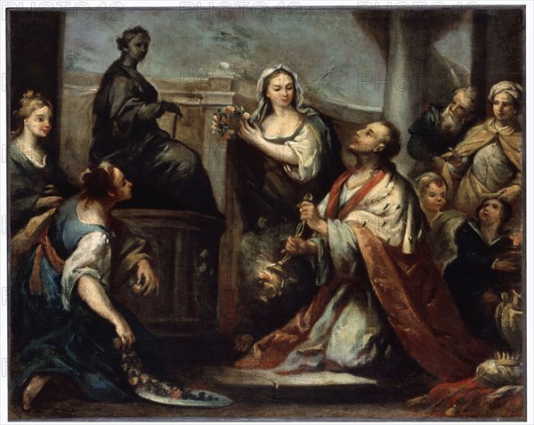 'The Idolatry of King Solomon', c1739. Artist: Jacopo Amigoni