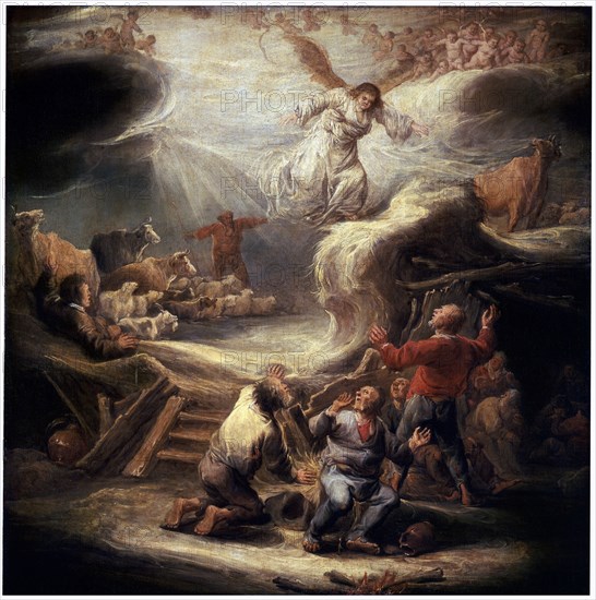 'The Annunciation to the Shepherds', 17th century.  Artist: Benjamin Gerritz Cuyp