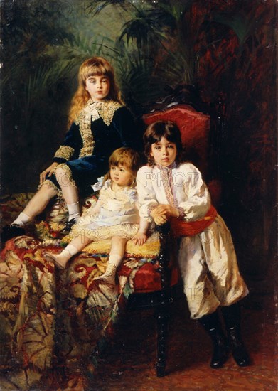 'The Balashov's Children', 1880. Artist: Konstantin Makovsky