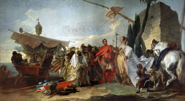 'Caesar meeting Cleopatra', 1747.  Artist: Giovanni Domenico Tiepolo