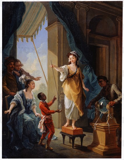 'Electrical Experiment', 1777. Artist: Amédée van Loo