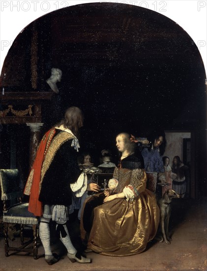 'The Oyster Meal', 1659. Artist: Frans van Mieris