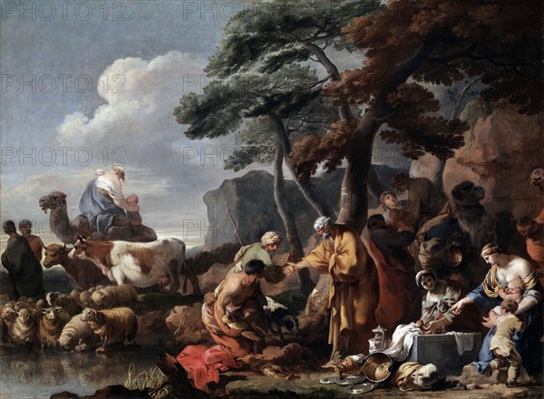 'Jacob burying the strange gods under the oak by Shechem', 17th century. Artist: Sébastien Bourdon