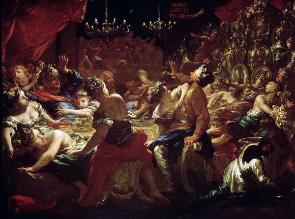 'The Feast of Belshazzar', 17th or early 18th century. Artist: Pietro Dandini