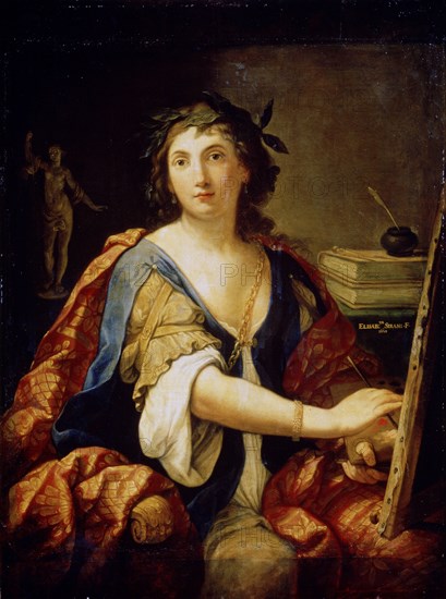 'Allegory of Painting' (self-portrait), 1658. Artist: Elisabetta Sirani