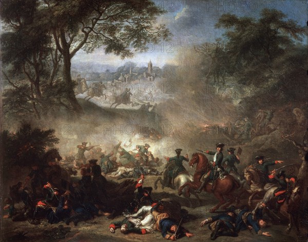 'The Battle of Lesnaya', 1717.  Artist: Jean-Marc Nattier