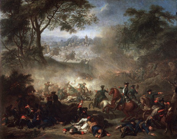 'The Battle of Lesnaya', 1717. Artist: Jean-Marc Nattier
