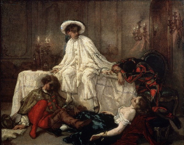 'After the Masquerade', 1850s.  Artist: Thomas Couture