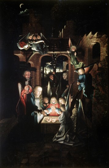 'The Nativity of Christ (The Holy Night)', early 16th century Artist: Jan Joest
