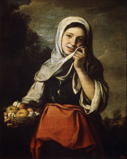 'Girl Selling Fruit', c1650-c1660. Artist: Bartolomé Esteban Murillo