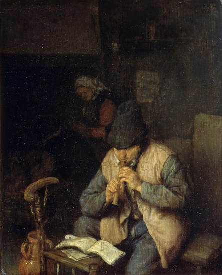 'A Flautist', c1660. Artist: Adriaen van Ostade