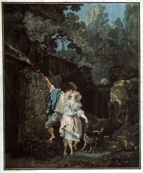 'Morning Farewell', 1787. Artist: Philibert Louis Debucourt