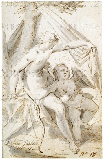 'Venus and Cupid', 1600.  Artist: Aegidius Sadeler II