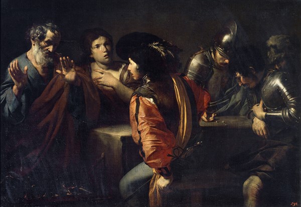 'The Denial of Saint Peter', 17th century.  Artist: Valentin de Boulogne