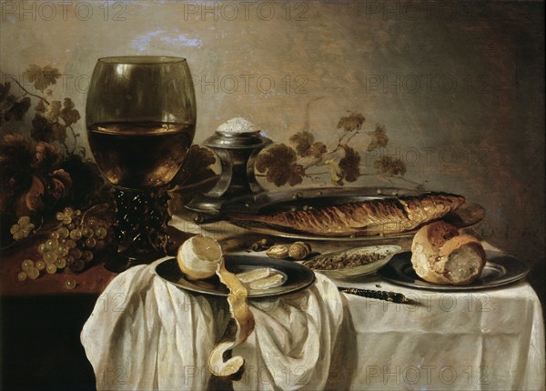 'Breakfast', 1646.  Artist: Pieter Claesz