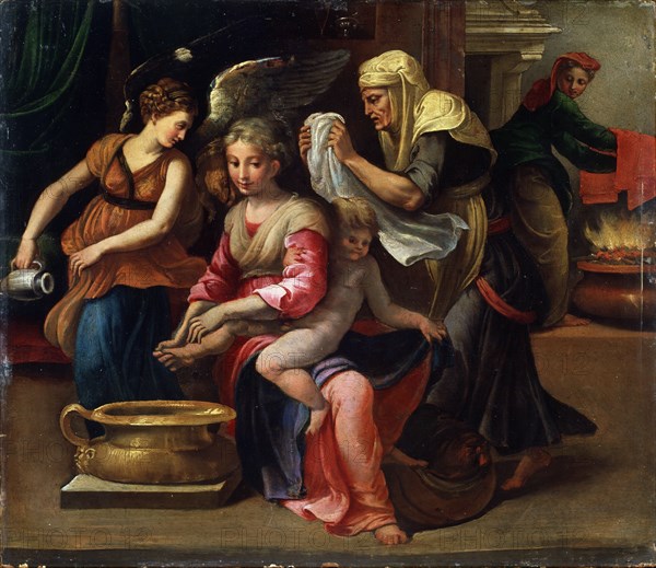 'The Child's Bath', 16th century.  Artist: Parmigianino