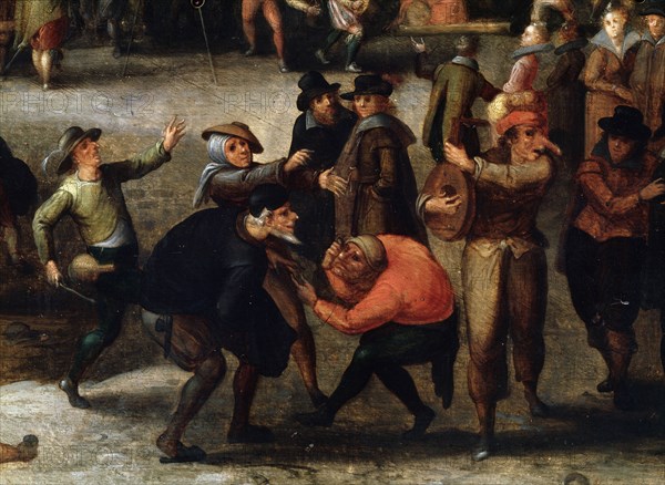 'Carnival' (detail), early 17th century. Artist: Louis de Caullery