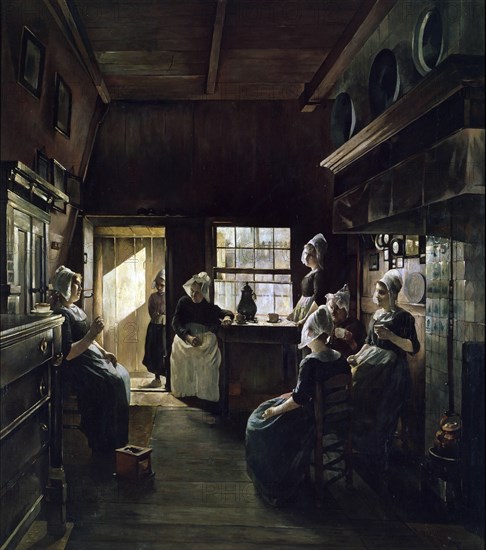 'Conversation', 1888.  Artist: Paul Weimar