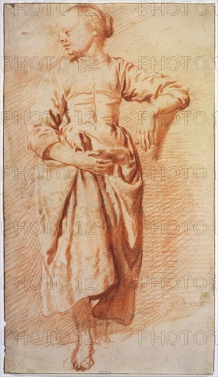 'Woman in Peasant Dress', early 1670s. Artist: Adriaen van de Velde