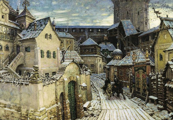 A Heralds, In the morning in the Kremlin', 1913. Creator: Vasnetsov, Appolinari Mikhaylovich (1856-1933).