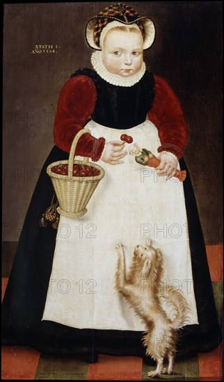 Portrait of a young girl', 1584. Creator: Bock, Hans, the Elder (ca. 1550-1623).