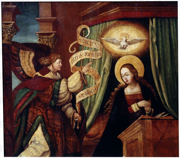 The Annunciation', c1520. Creator: South German master (16th century).