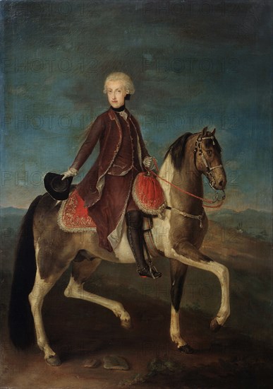 Equestrian portrait of Empress Maria Theresia of Austria (1717-1780), 18th century.  Creator: Anonymous.