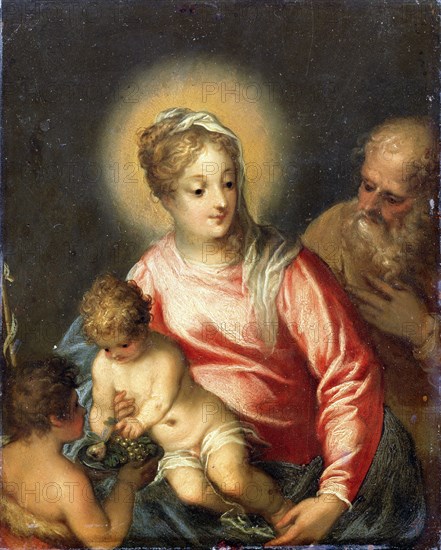 The Holy Family with John the Baptist'. Creator: Rottenhammer, Johann (Hans), the Elder (1564-1625).