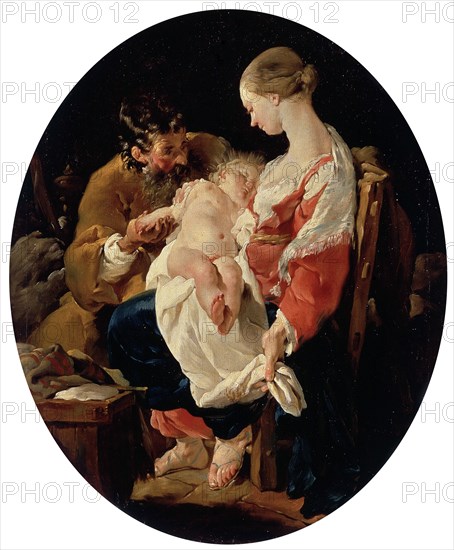 The Holy Family', 18th century. Creator: Hallé, Noël (1711-1781).