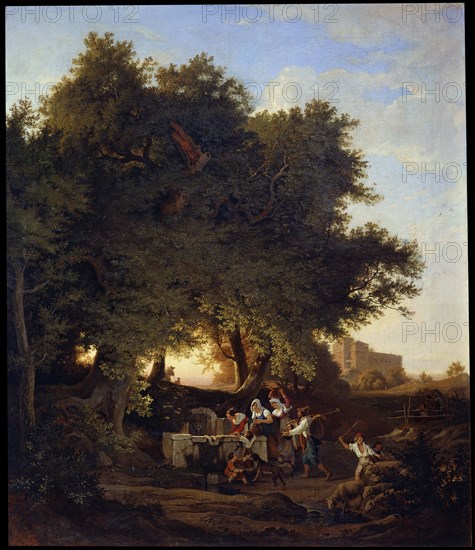 At the Well', 19th century. Creator: Richter, Adrian Ludwig (1803-1884).