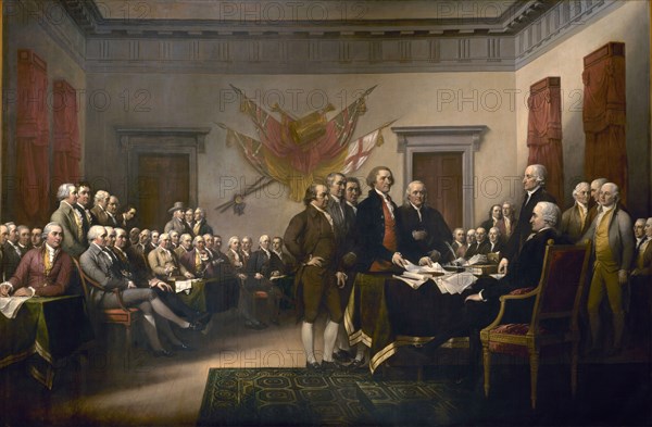 Declaration of Independence', 1819. Creator: Trumbull, John (1756-1843).