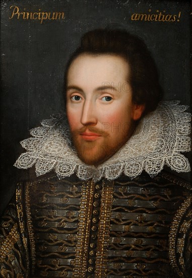 The Cobbe portrait of William Shakespeare (1564-1616), c1610. Creator: Anonymous.