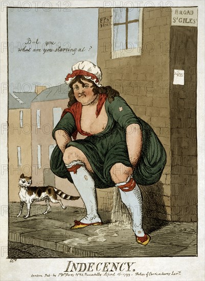 Indecency, 1799.  Creator: Cruikshank, Isaac Robert (1789-1856).