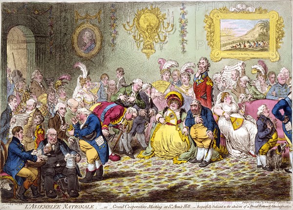 L'Assemblée Nationale, 1804.  Creator: Gillray, James (1757-1815).