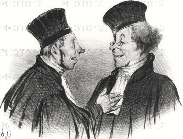 My dear! You fainted... admirably. It really made a lasting impression!, 1838.  Creator: Daumier, Honoré (1808-1879).