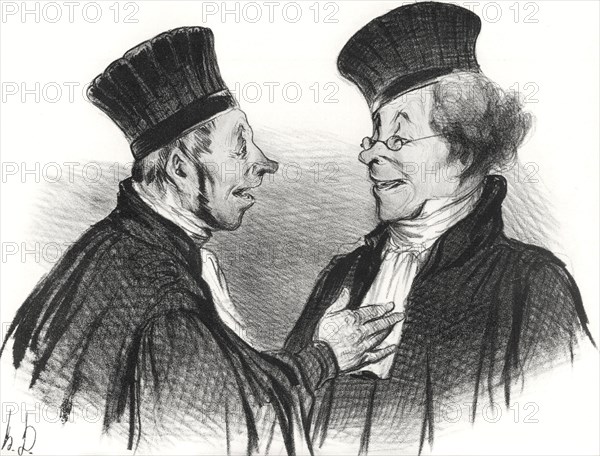 My dear! You fainted... admirably. It really made a lasting impression!, 1838. Creator: Daumier, Honoré (1808-1879).