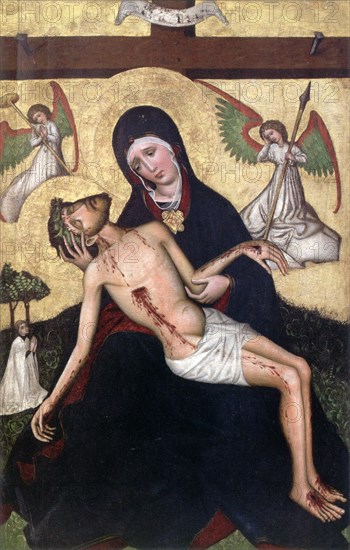 Pieta from Tubadzin', c1450. Creator: Master of Tubadzin (Mid of the 15th cen.).