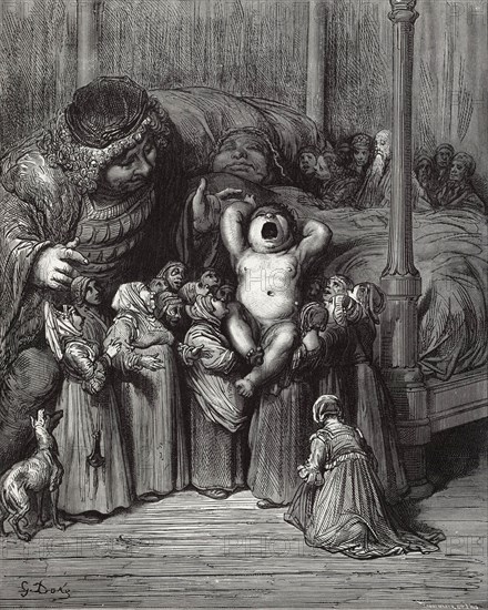 Illustration to the book "Gargantua and Pantagruel" by Rabelais, 1854. Creator: Doré, Gustave (1832-1883).