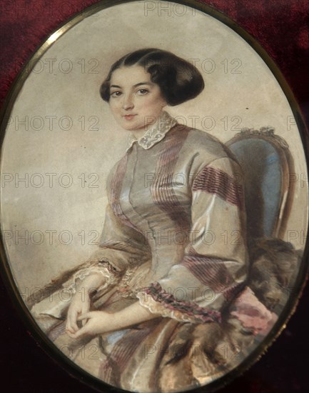 Portrait of the writer Avdotya Panayeva', (1819-1893). Creator: Anonymous.