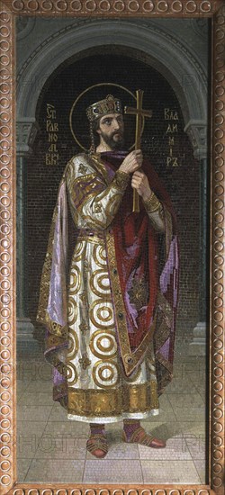 Saint Vladimir of Kiev, 1900s.  Creator: Bodarevsky, Nikolai Kornilovich (1850-1921).