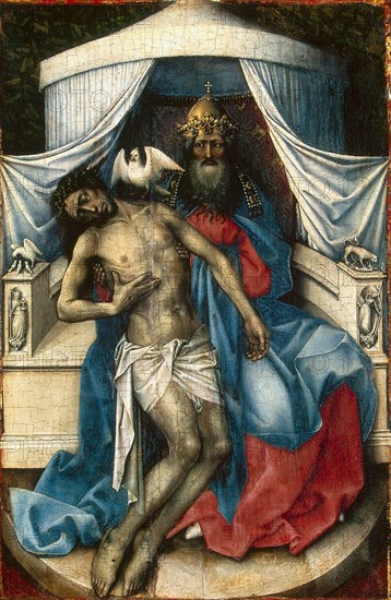 The Holy Trinity', 1430s. Creator: Campin, Robert (ca. 1375-1444).