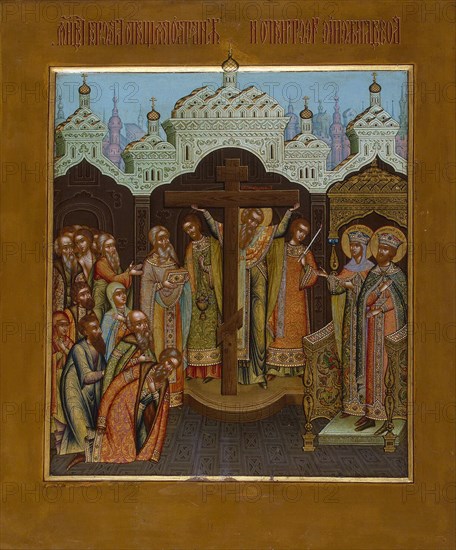 Exaltation of the Holy Cross', end of 19th century. Creator: Chirikov, Osip Semionovich (?-1903).