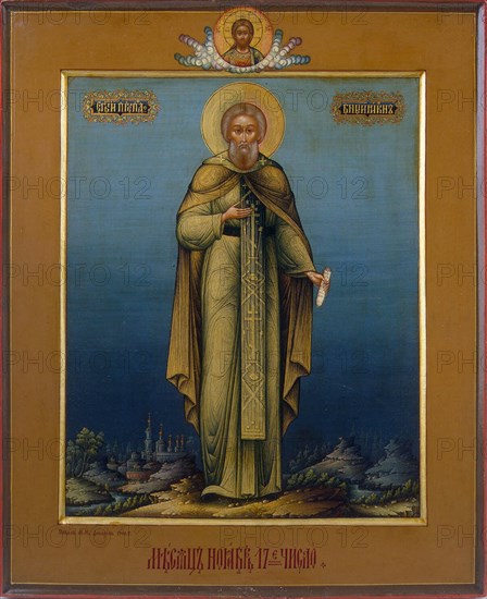 Saint Nikon, 1900.  Creator: Dikaryov, Mikhail Ivanovich (?-nach 1917).