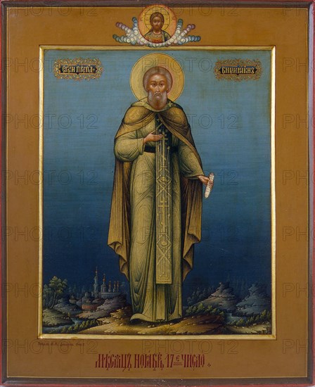 Saint Nikon, 1900. Creator: Dikaryov, Mikhail Ivanovich (?-nach 1917).