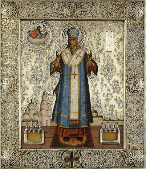 Saint Joasaph of Belgorod (1705-1754), 1911. Creator: Emelianov, K. (Early 20th cen.).