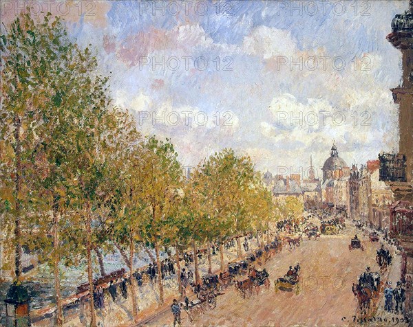 Quai Malaquais, Sunny Afternoon', 1903. Creator: Pissarro, Camille (1830-1903).